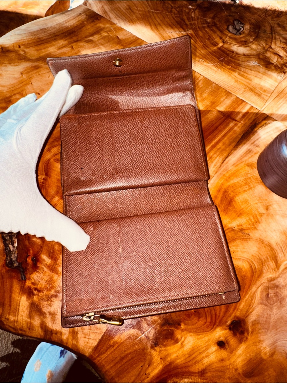 Louis Vuitton Monogram Portefeiulle Alexandra Trifold Wallet Brown - Picture 8 of 16